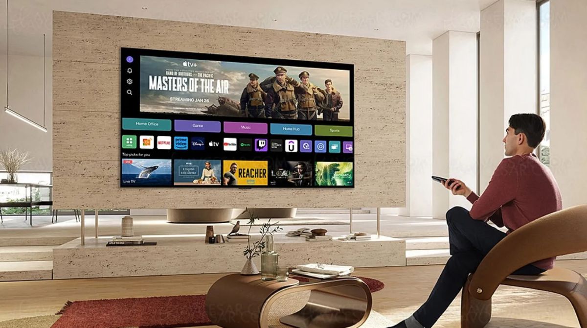 interface WebOS sur une TV LG