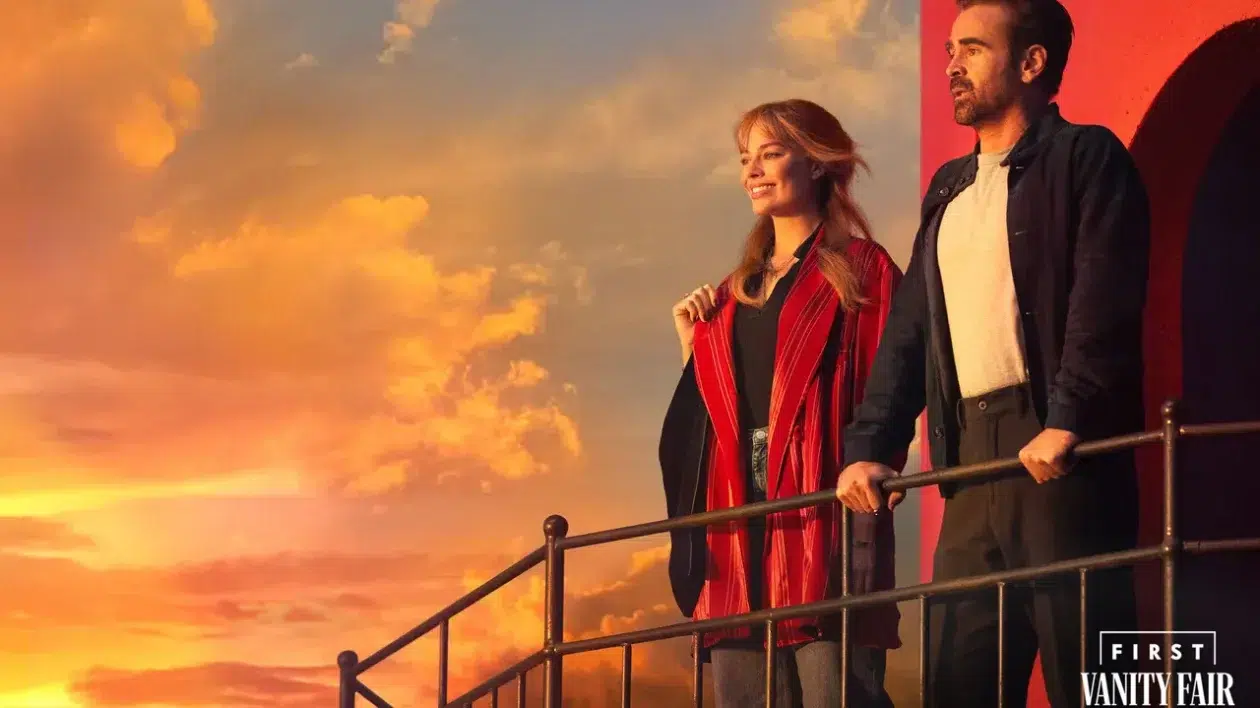 Margot Robbie et Colin Farrell dans A Big Bold Beautiful Journey