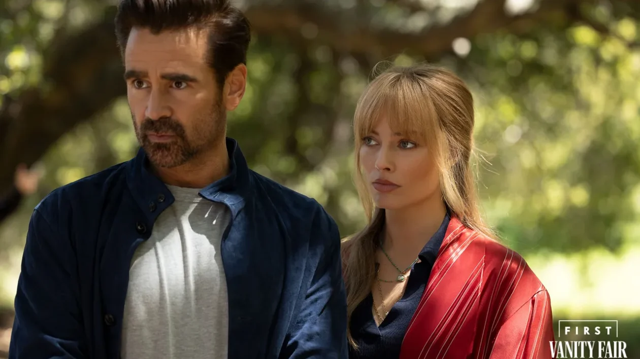Margot Robbie et Colin Farrell dans A Big Bold Beautiful Journey
