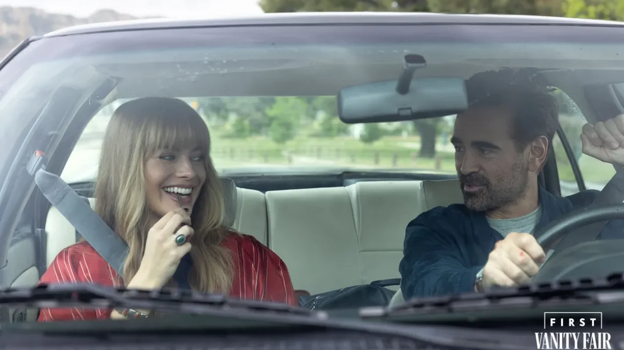 Margot Robbie et Colin Farrell dans A Big Bold Beautiful Journey