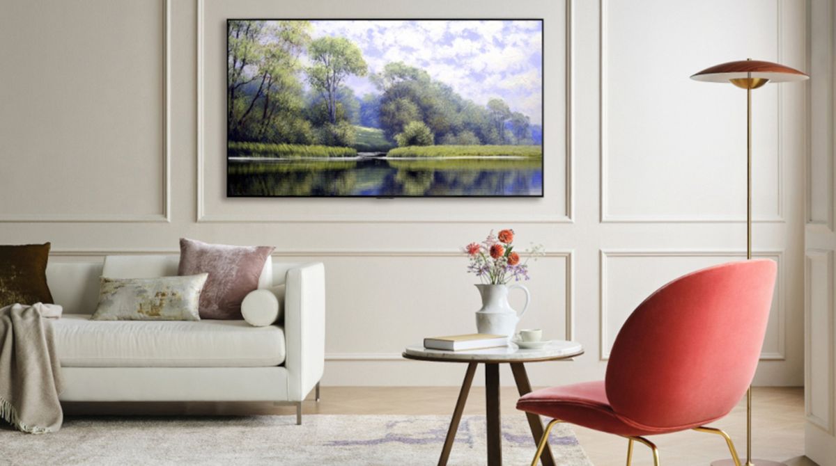 œuvre d'art sur une TV LG
