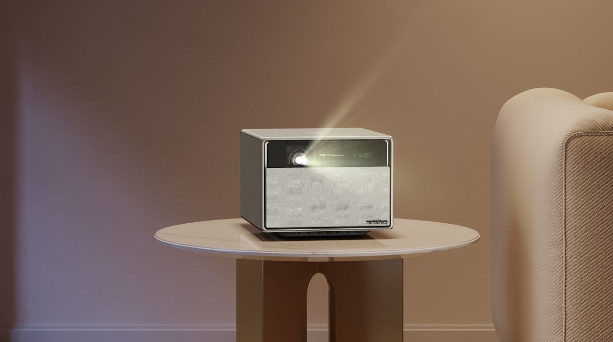 vidéoprojecteur XGIMI Horizon Ultra dans un salon