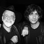 Photo Terry Pratchett et Neil Gaiman