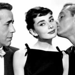 photo, Humphrey Bogart, Audrey Hepburn, William Holden