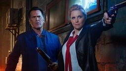 Photo Bruce Campbell, Lucy Lawless