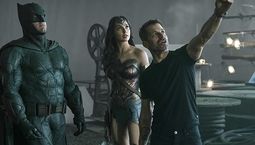 Photo Gal Gadot, Zack Snyder, Ben Affleck, Zack Snyder's Justice League