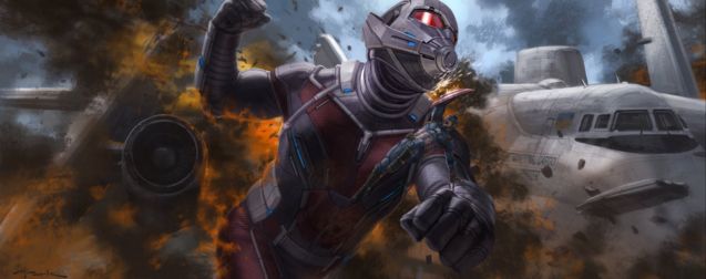 Captain America Civil War dévoile un concept art d'un combat inédit et spectaculaire