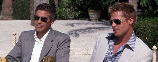 photo, George Clooney, Brad Pitt