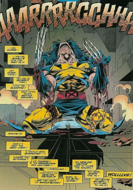 Photo Wolverine découvre ses griffes en os (comics)