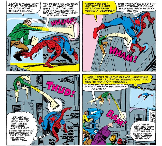 Comics L'Homme sable et Spider-Man