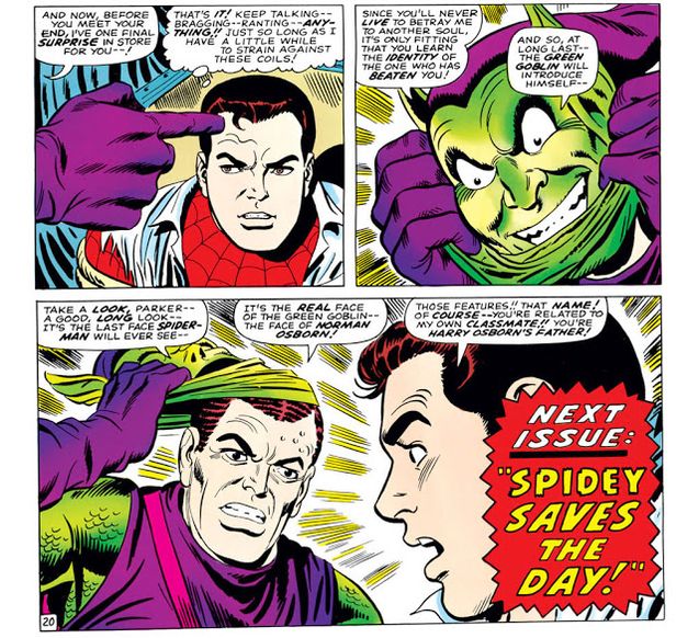 Comics Norman Osborn se démasque
