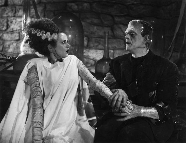 La Fiancée de Frankenstein : Photo Boris Karloff, Elsa Lanchester