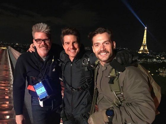 Photo Tom Cruise, Henry Cavill, Christopher McQuarrie