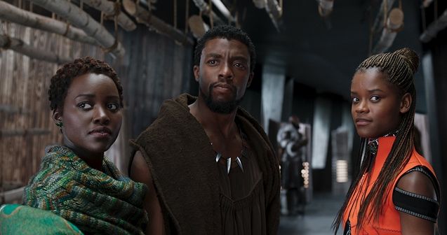 Black Panther : Photo , Chadwick Boseman, Letitia Wright, Lupita Nyong'o