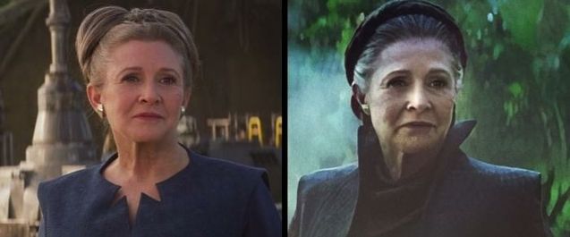 Carrie Fisher retouchée
