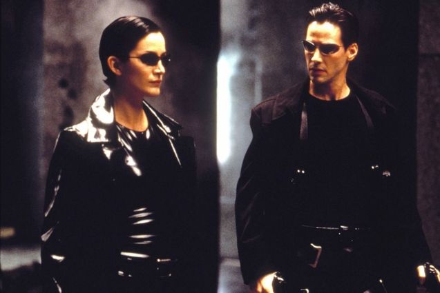 photo, Carrie-Anne Moss, Keanu Reeves