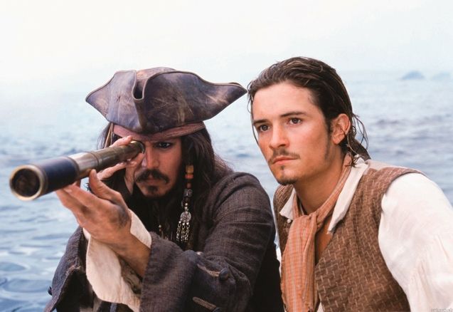 Pirates des Caraïbes : La malédiction du Black Pearl : photo, Johnny Depp, Orlando Bloom