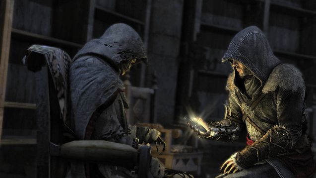 Assassin's Creed: Revelations : Altaïr (mort) et Ezio (vieux)