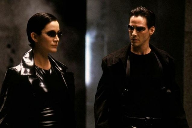 photo, Carrie-Anne Moss, Keanu Reeves