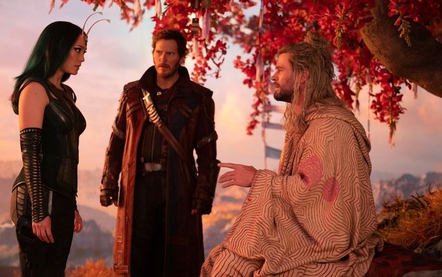 Thor : Love and Thunder : photo, Chris Pratt, Chris Hemsworth, Pom Klementieff