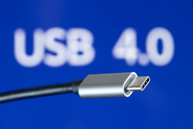High-tech base de données : Différents types USB - USB-C 4.0
