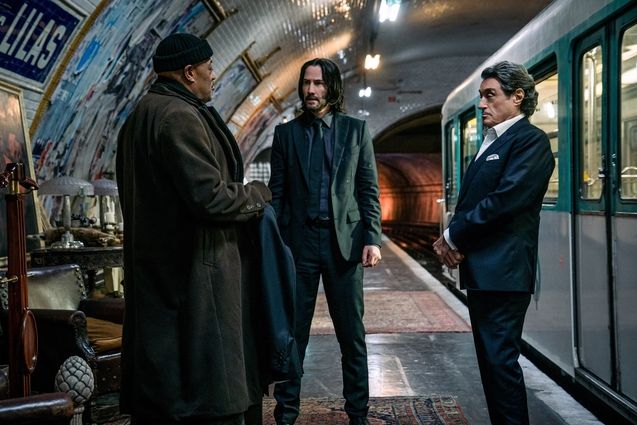 John Wick : Chapitre 4 : photo, Ian McShane, Keanu Reeves, Laurence Fishburne
