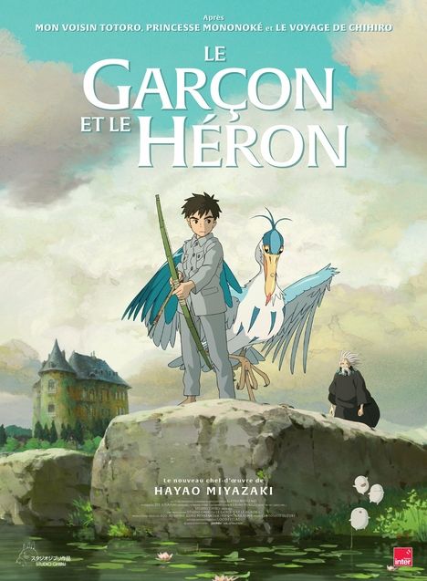 Le Garçon et le héron : affiche officielle