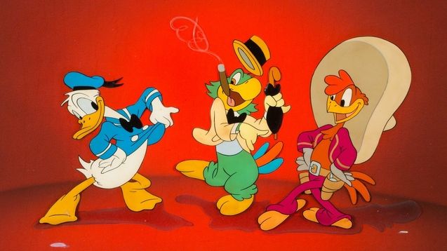 Les Trois Caballeros : Donald, Panchito, José Carioca