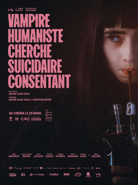 Vampire humaniste cherche suicidaire consentant : affiche française