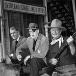 photo, John Ford, John Wayne, James Stewart