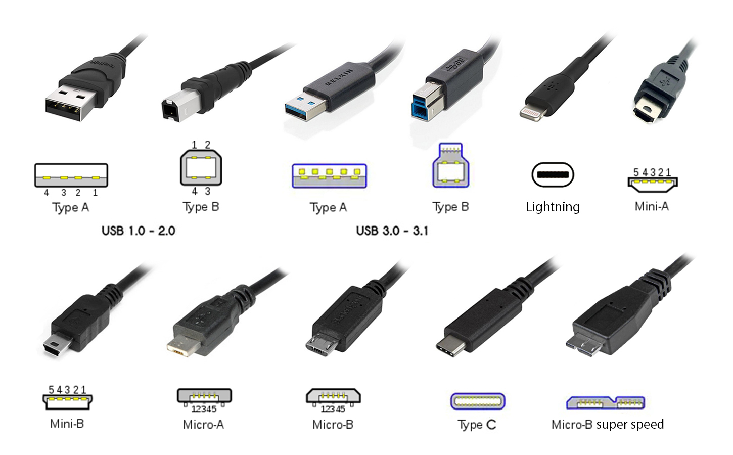 USB-A, USB-B, USB-C : quelles différences entre ces ports réputés